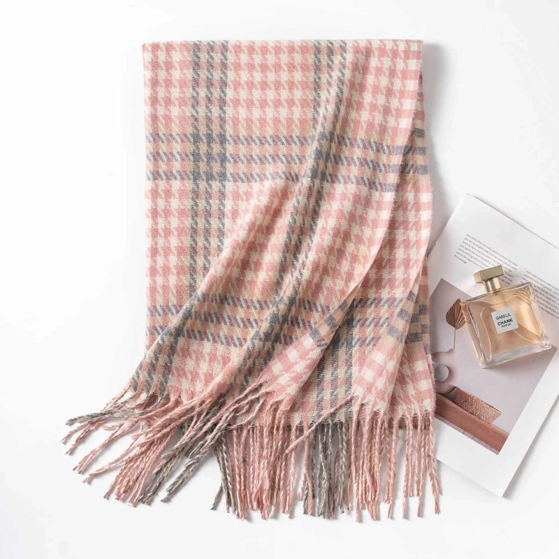 Unisex Casual  Polyester Tassel Scarf