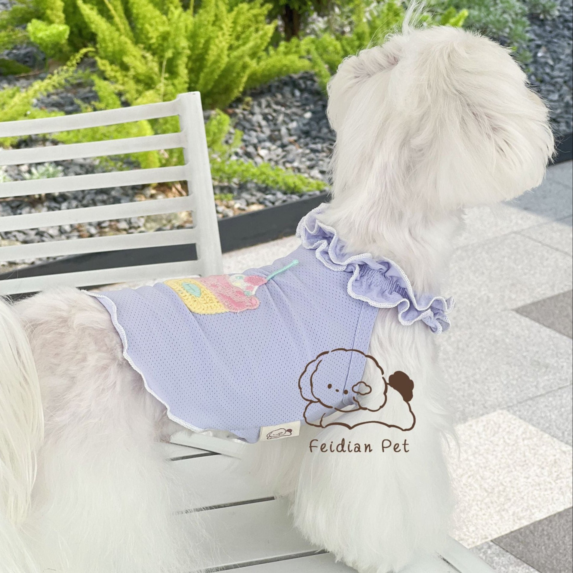 Cupcake Printed Breathable Dog Cat Vest