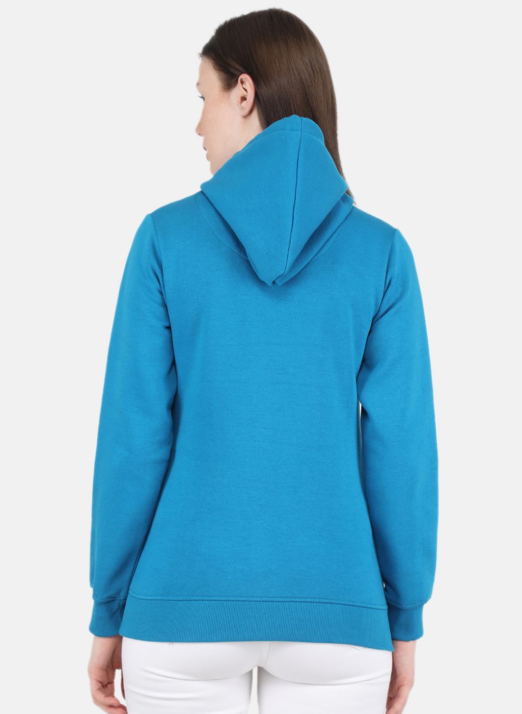 Women Blue Embroidered Sweatshirt