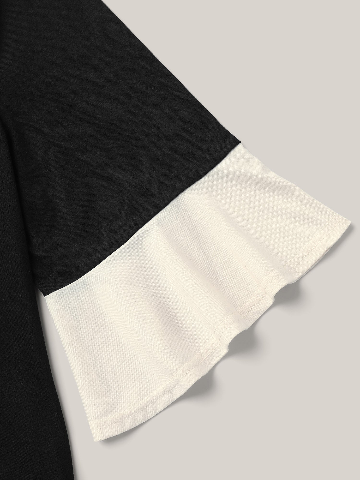 Color Block Hi Low Hem Plain Top