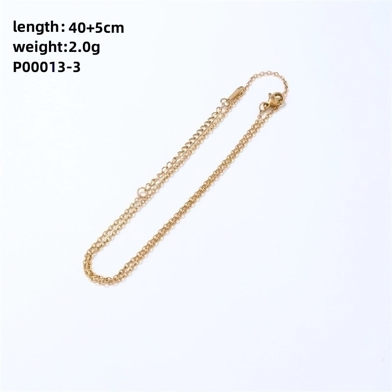 304 Stainless Steel Copper Gold Plated IG Style Minimalist Polishing Plating Letter Charms