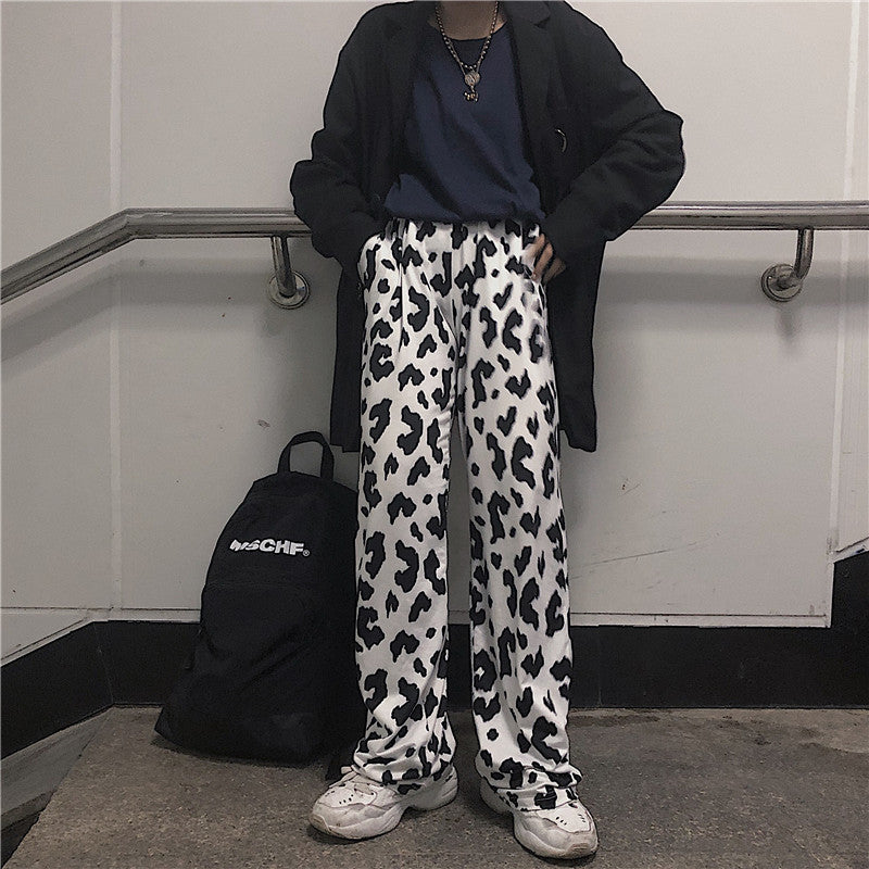 Ulzzang cow pants KF9532