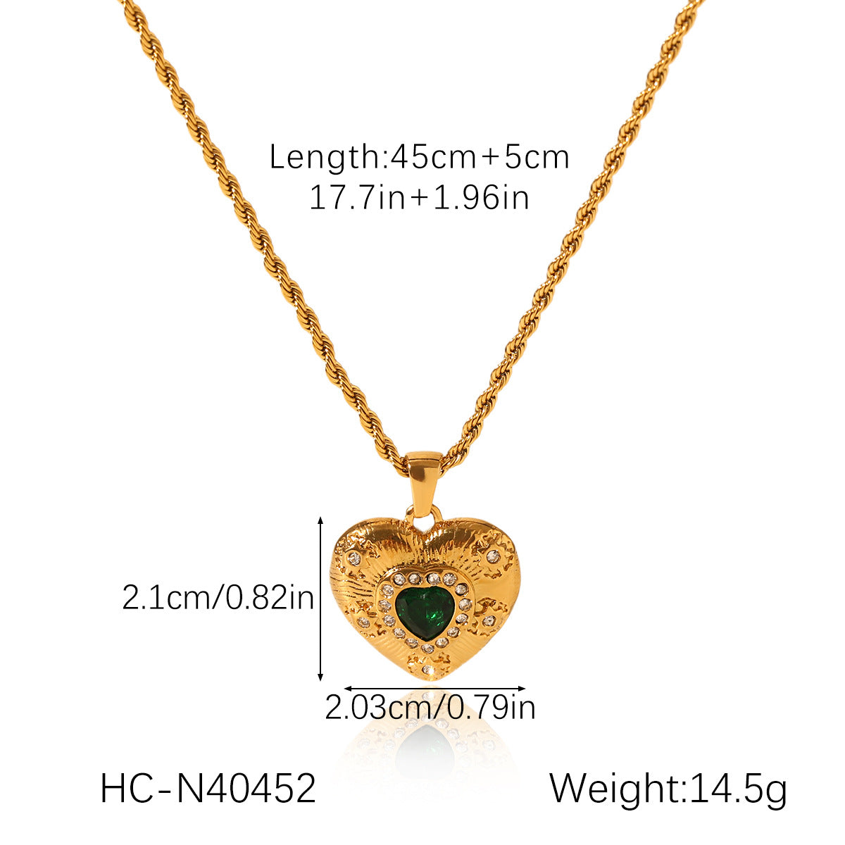 Ins Style Stainless Steel Love Necklace Inlaid With Zircon Clavicle Chain Female Titanium Steel 18K Gold-Plated Necklace