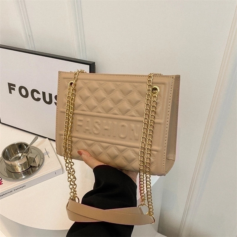 Women's Pu Leather Solid Color Classic Style Zipper Crossbody Bag