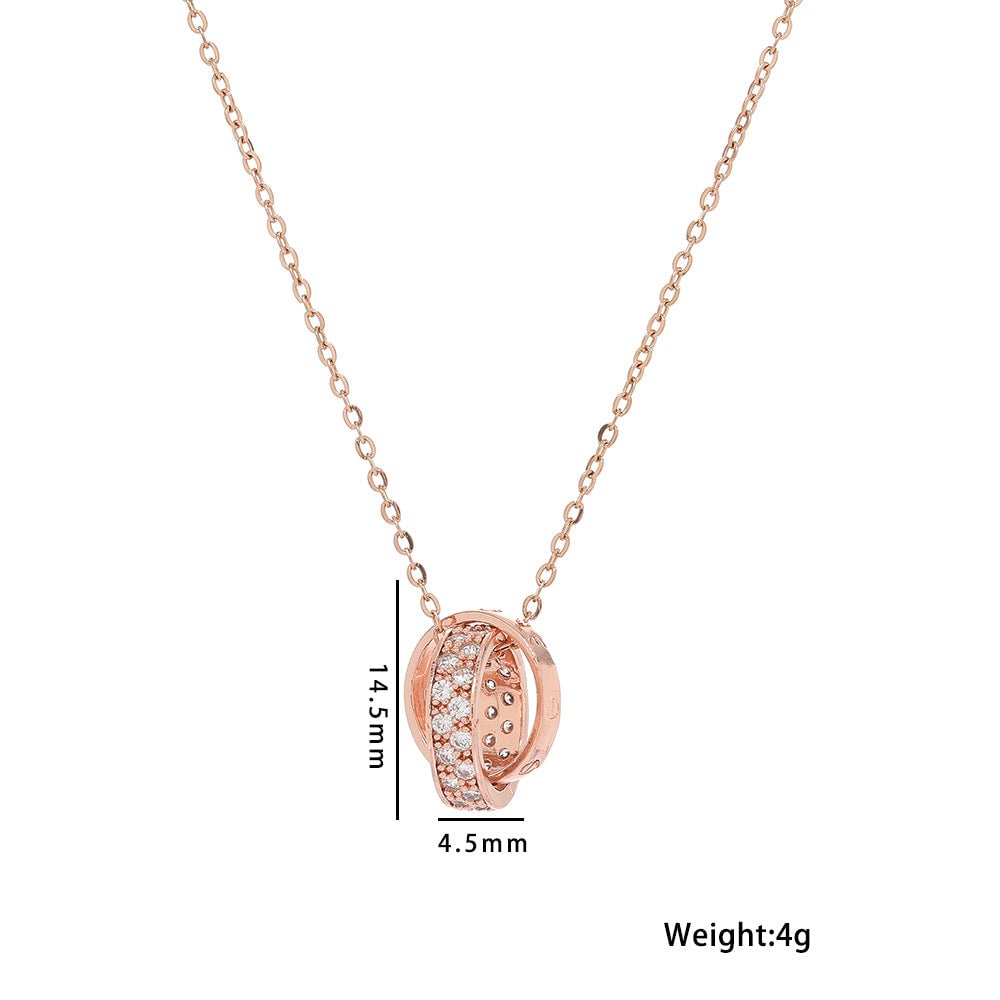 Geometric Titanium Steel 18K Gold Plated Necklaces