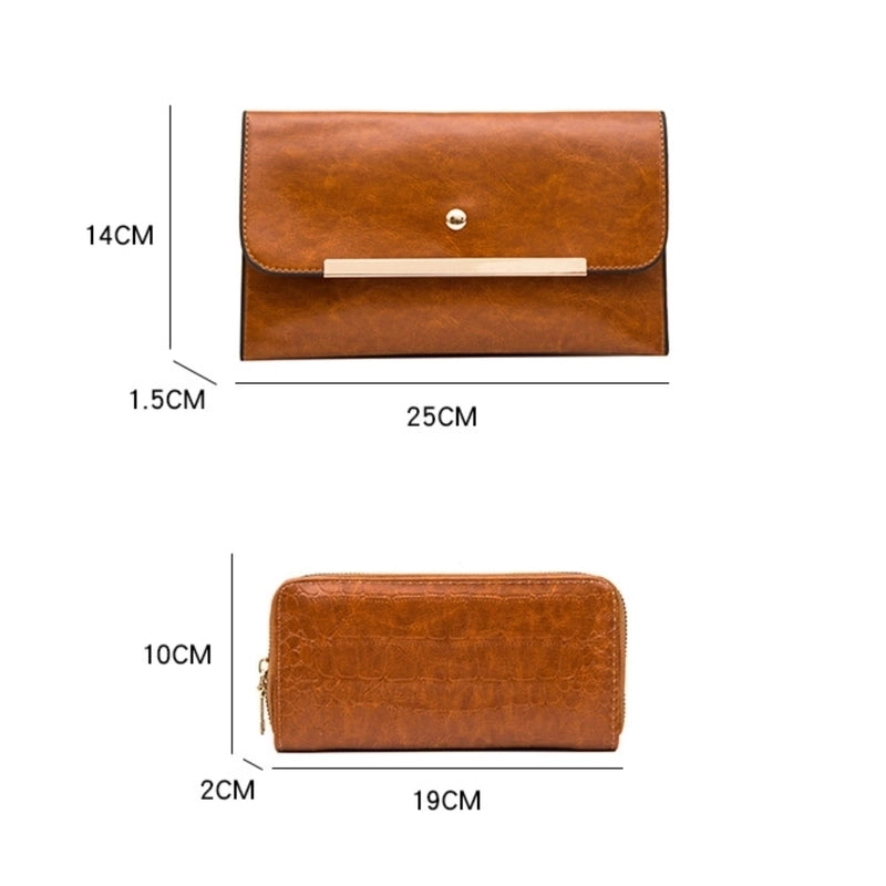 Medium Pu Leather Fashion Bag Sets