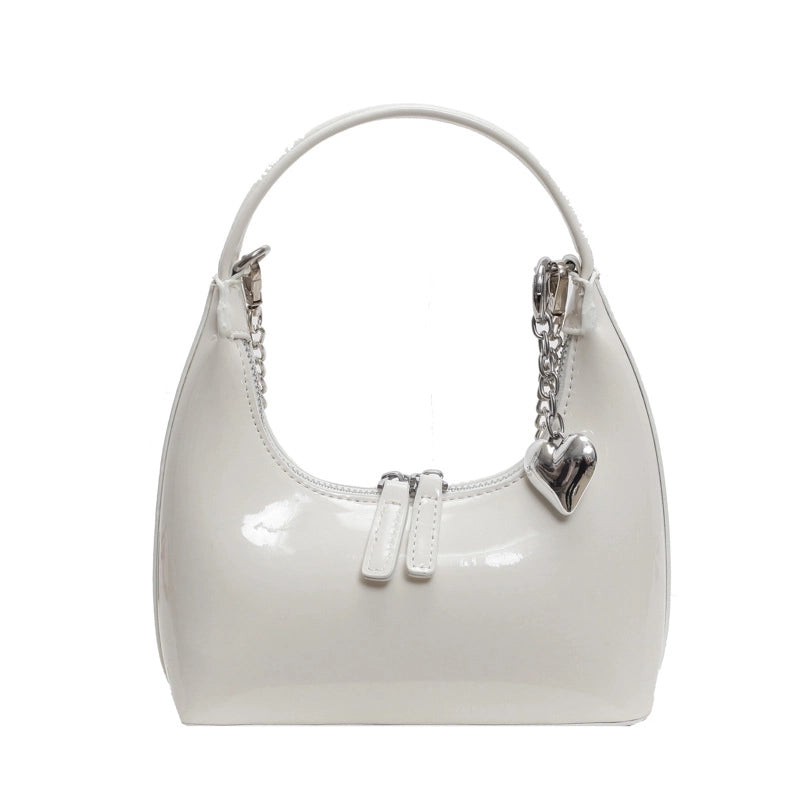 Hot Bag Women's New Patent Leather High-end Texture Shoulder Popular Fashion Crossbody Bag