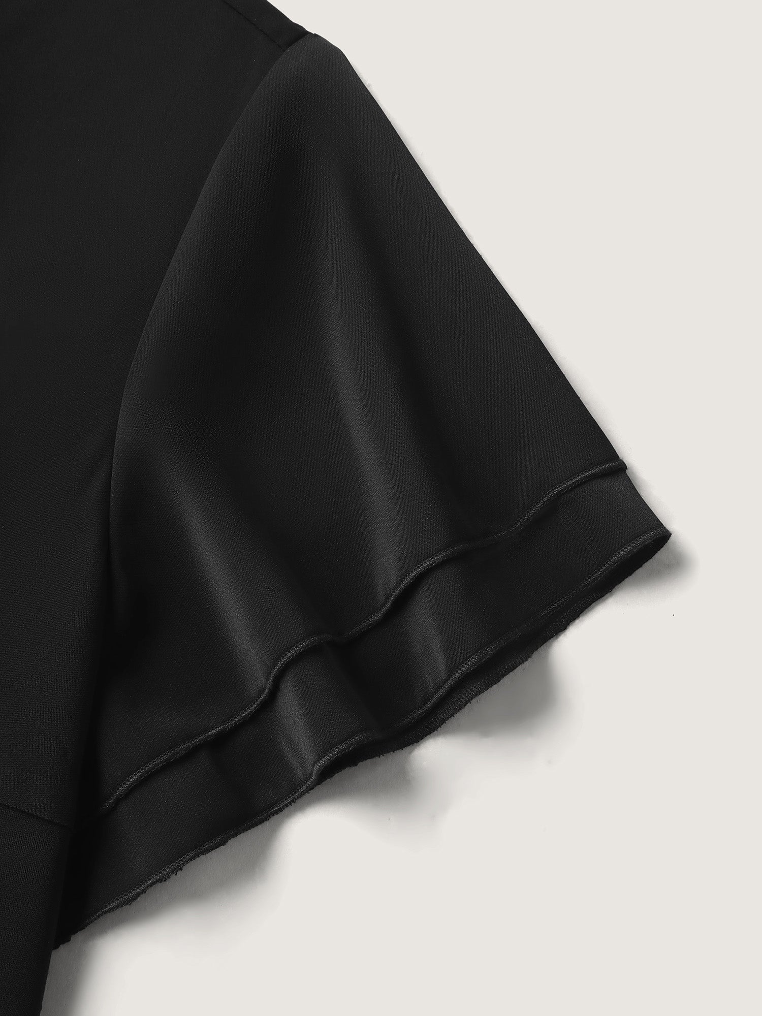 Crossover Bodice Plicated Detail Midi Dress
