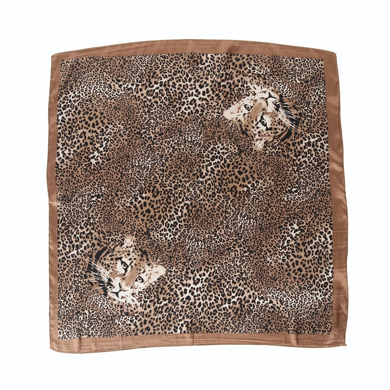 Women's Elegant Vintage Style Color Block Polyester Silk Scarf