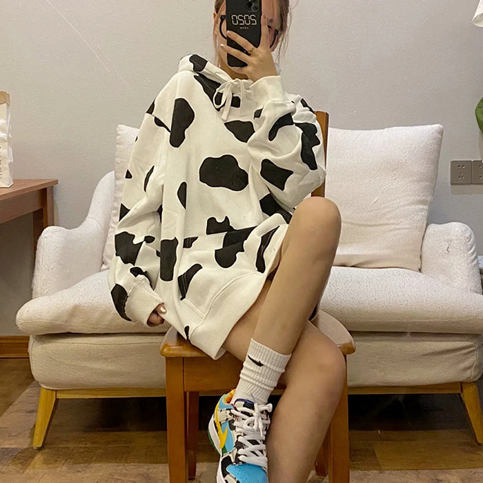 Harajuku Cow Sweatshirt KF82295