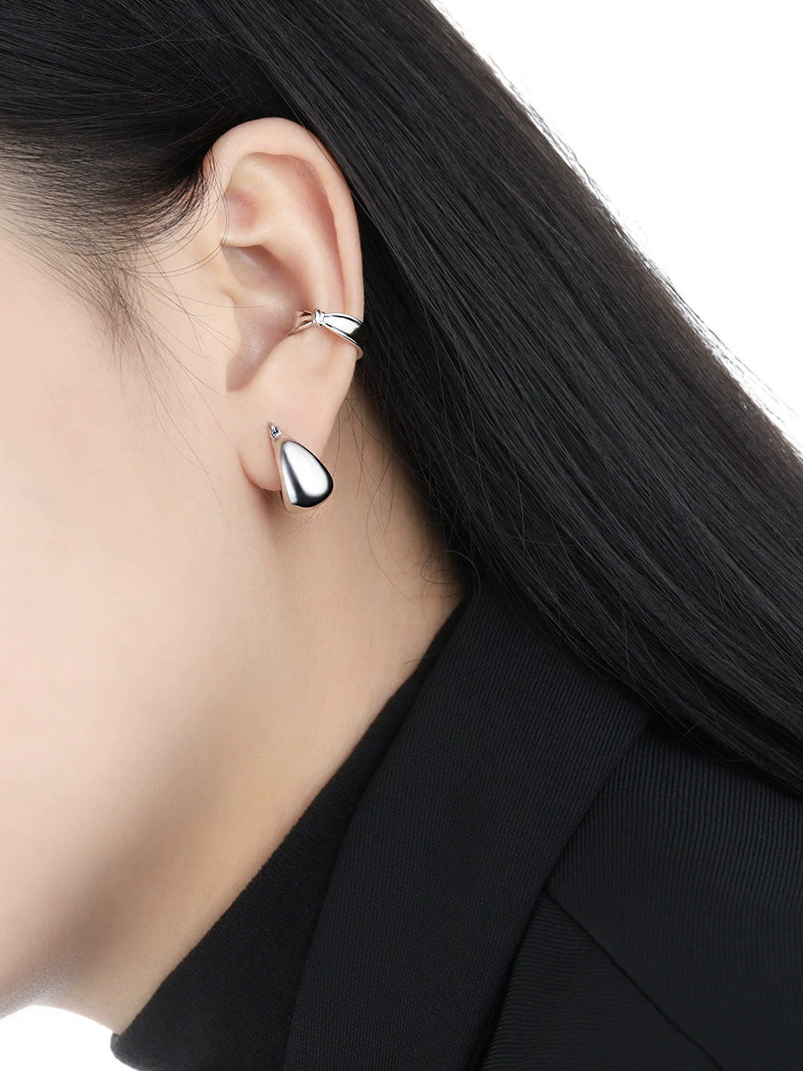 Women Casual U-Shape S925Silver Earrings