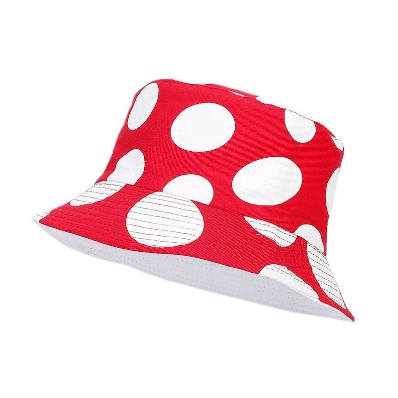 Women's Modern Style Sweet Color Block Wide Eaves Bucket Hat