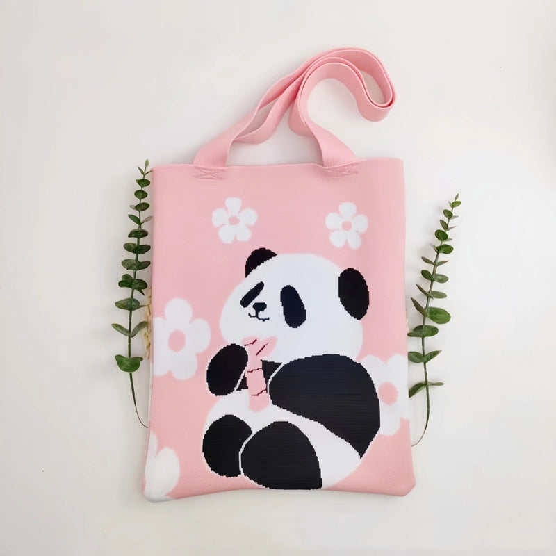 Women's Medium Polyester Animal Cute Square Open Shoulder Bag
