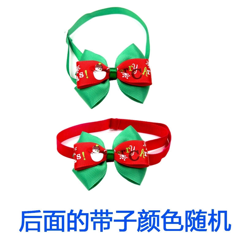 Christmas Single-Sided Velvet Christmas Letter Pet Accessories