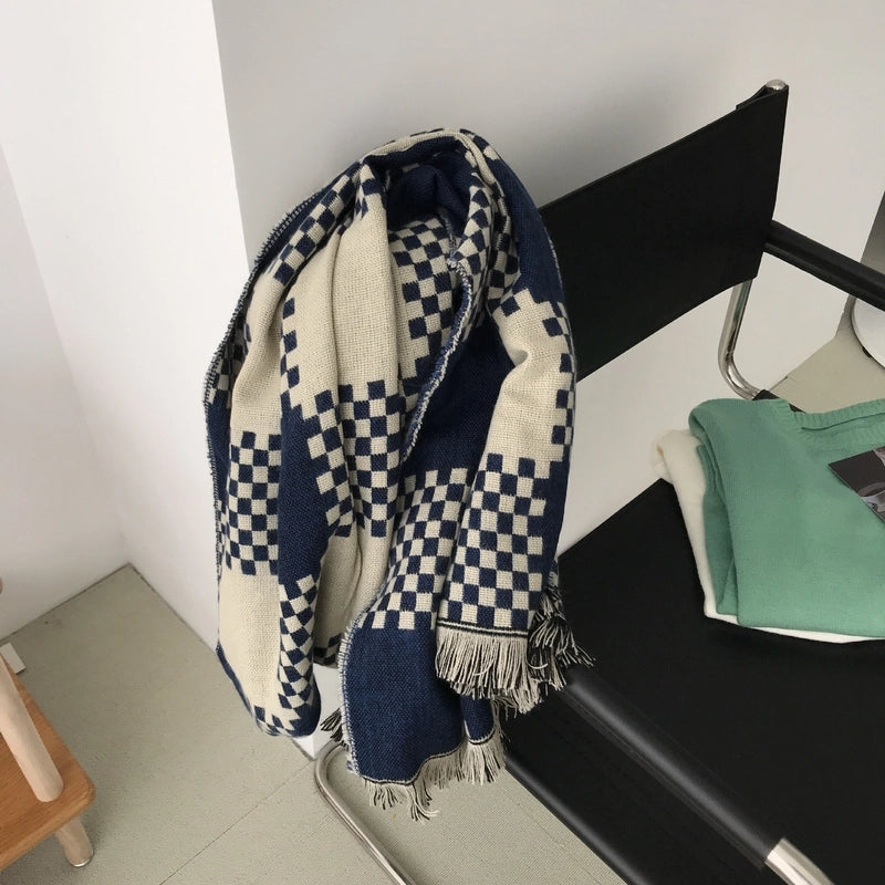 Women's  Lattice Imitation Cashmere Scarf