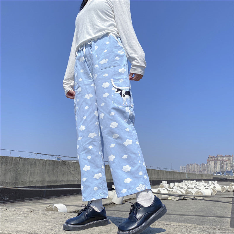 Cow Cloud Pants KF81651