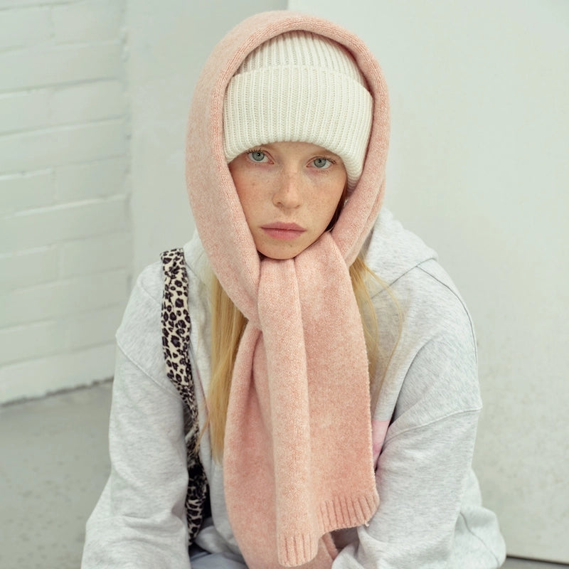 Women's Sweet Minimalist Solid Color Polyester Wol Acrylic Scarf