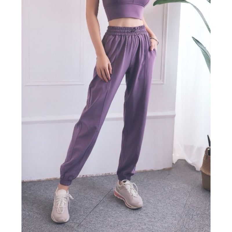 Women's Yoga Training Pants With Drawstrings