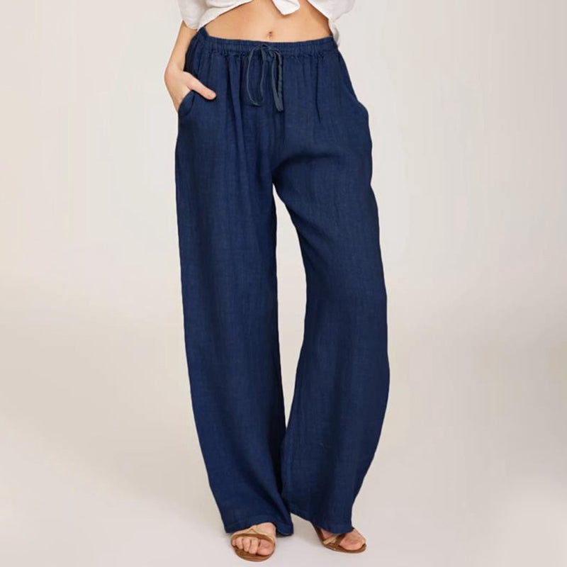💥Hot Sales-49% OFF🔥Women's Summer Linen Cotton Wide Leg Pants