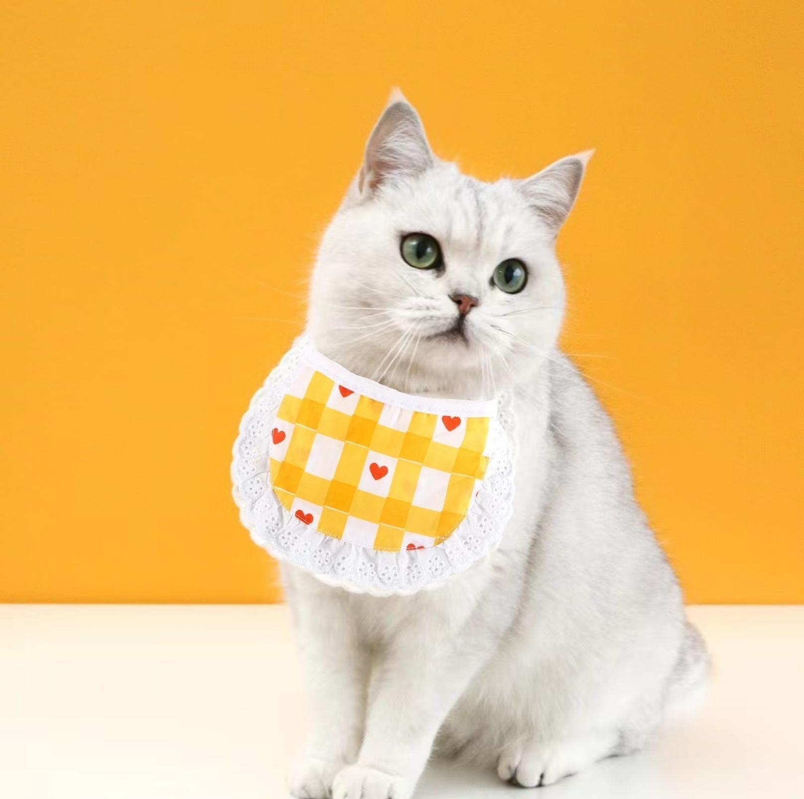 Cute Adjustable Cotton Pet Bibs In Multiple Designs