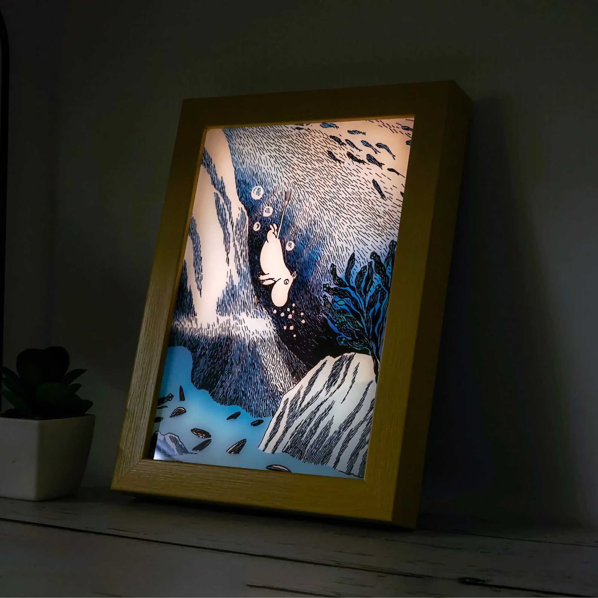 Hashy Moomin Wall Light. Ocean