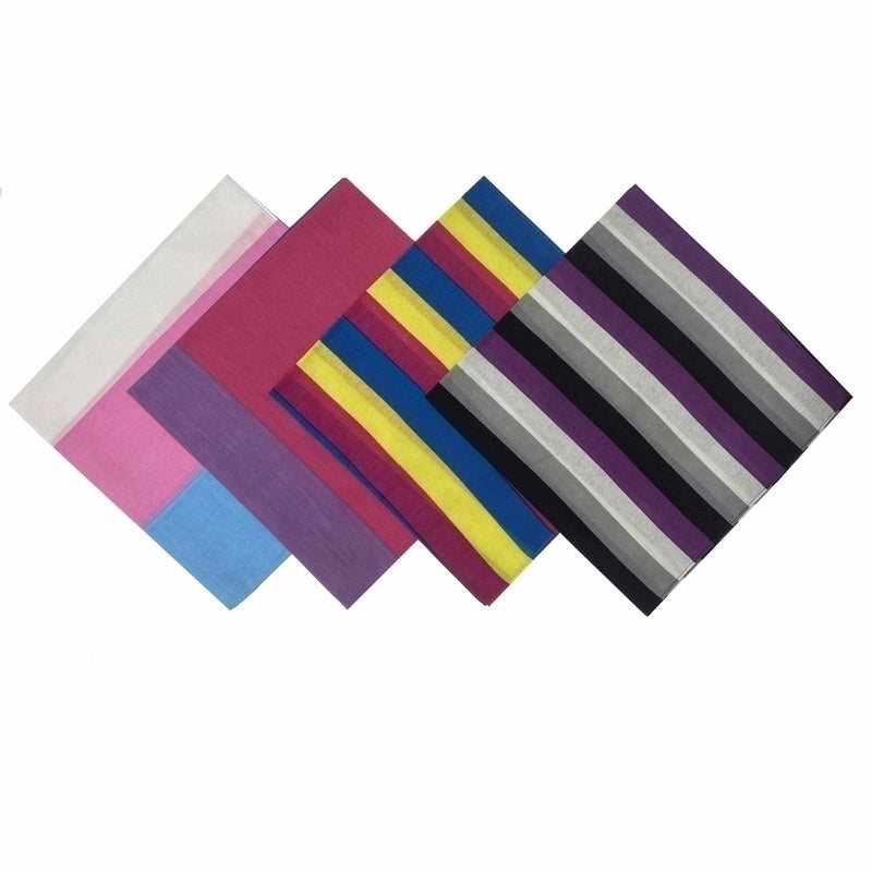 Unisex Hip-hop Rainbow Cotton Kerchief