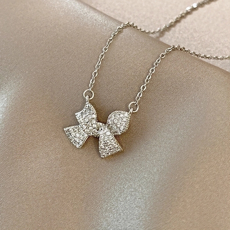 Elegant Minimalist Geometric Titanium Steel Plating Inlay Artificial Pearls Shell Zircon Necklace