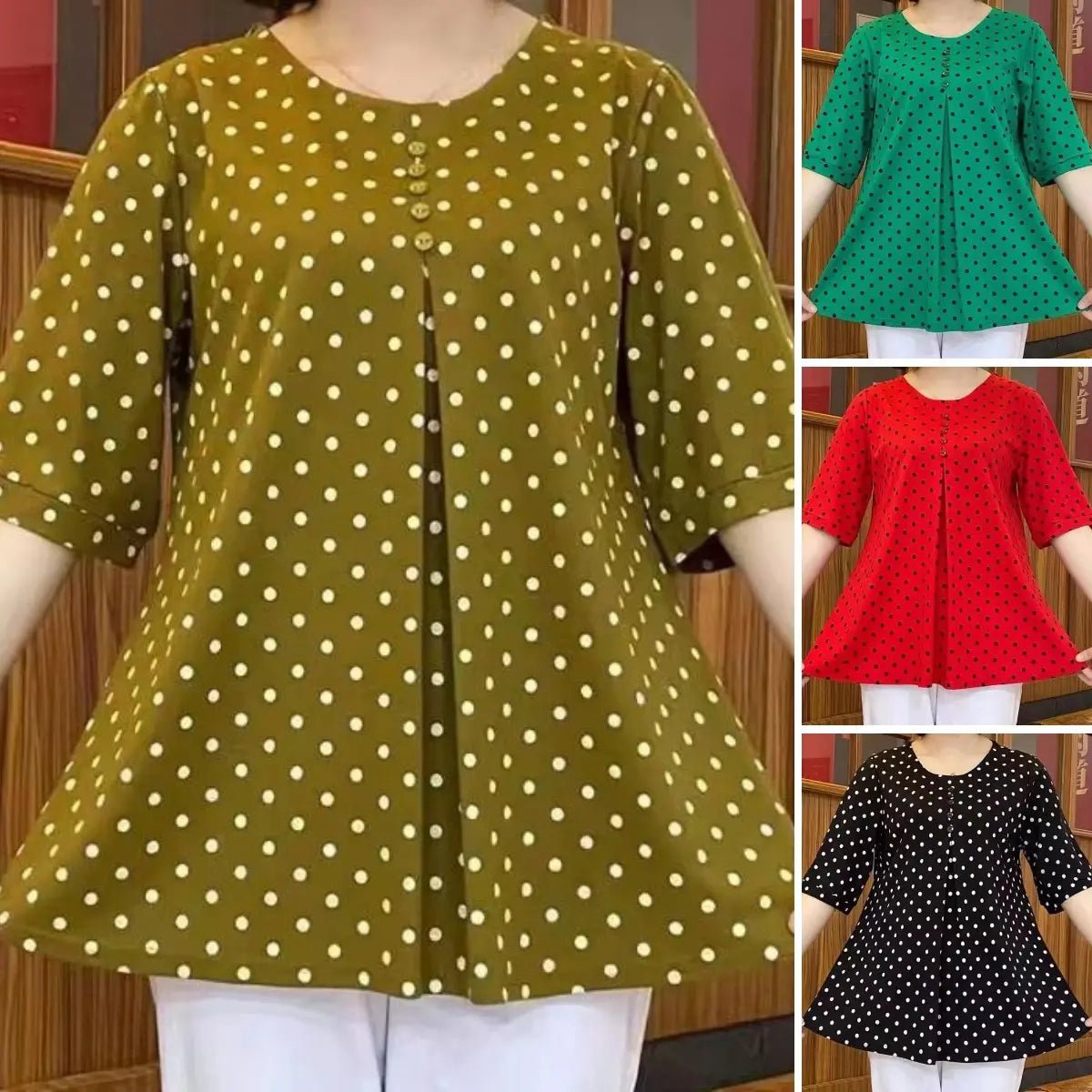 🔥Hot Sale - 50% OFF💝New Polka Dot Print Shirt