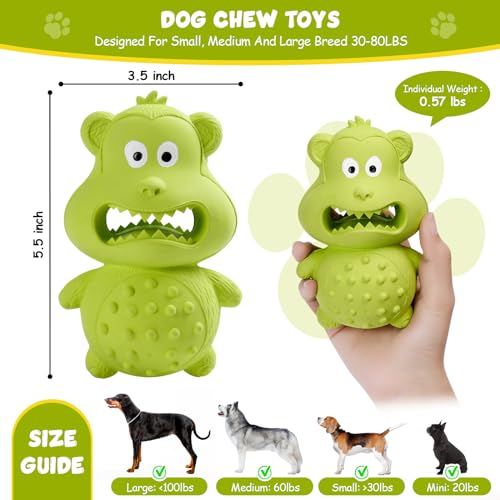 Dog Toys for Aggressive Chewers. Natural Rubber Squeaky Dog Toys. Indestructible Dog Toy. Dog Chew Toys for Aggressive Chewers. Interactive Tough Durable Dog Toys.Dog Toys to Keep Them Busy