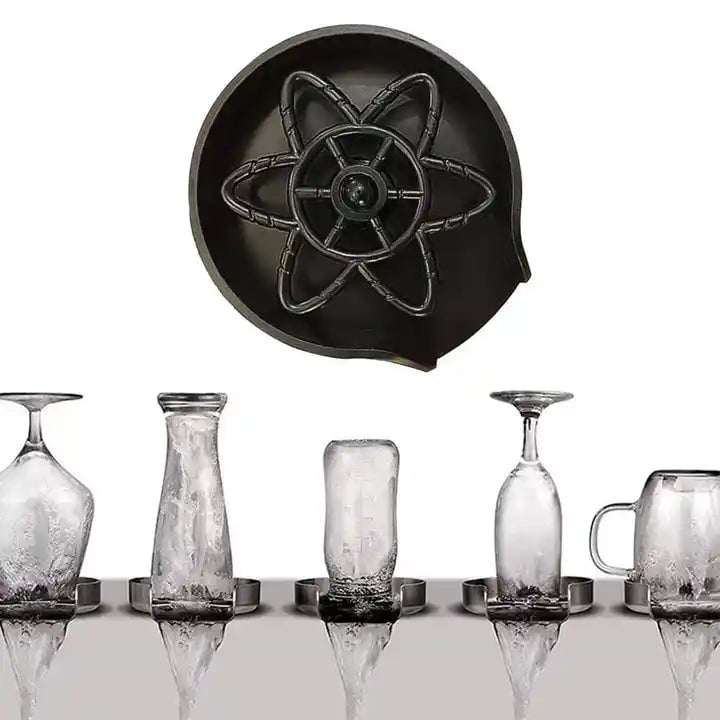 Black High-End Sink Glass Flusher Kitchen