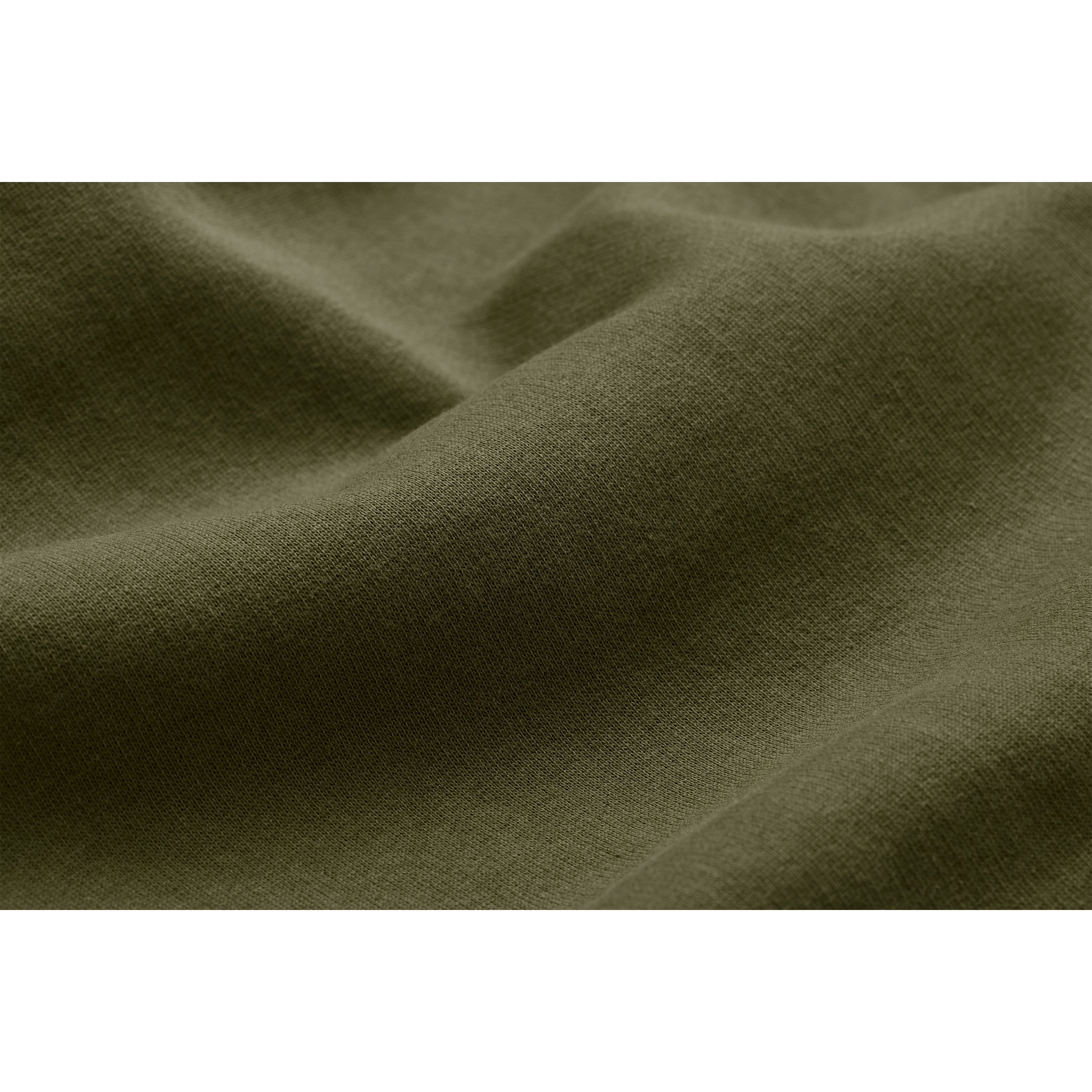 Military Olive Heavyweight Organic Brushed Hood