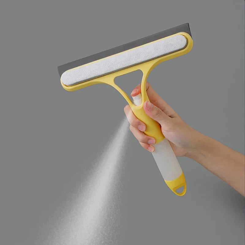 ⚡Last Day 49% OFF⚡3-in-1 Window Squeegee with Sponges and Spray