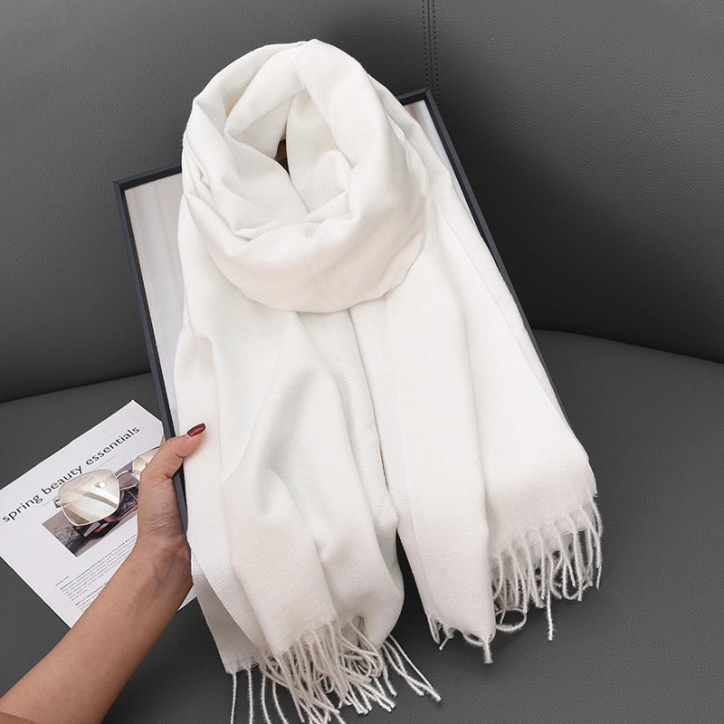 Women's Basic Solid Color Polyester Scarf