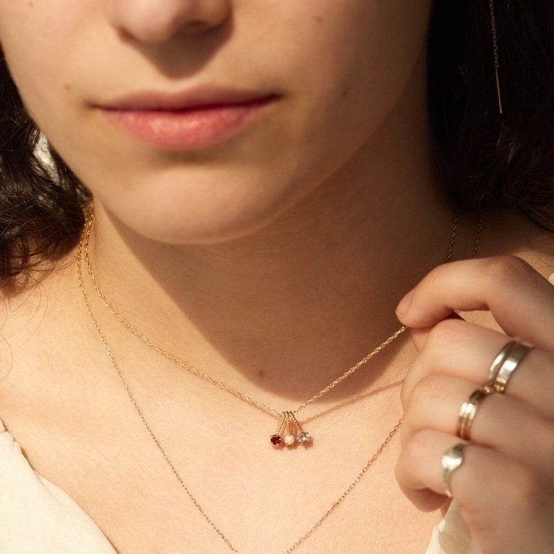 201 Stainless Steel 304 Stainless Steel Titanium Steel Gold Plated Elegant Streetwear Plating Color Block Necklace
