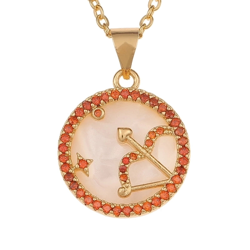 Copper Inlaid Zircon Copper Necklaces
