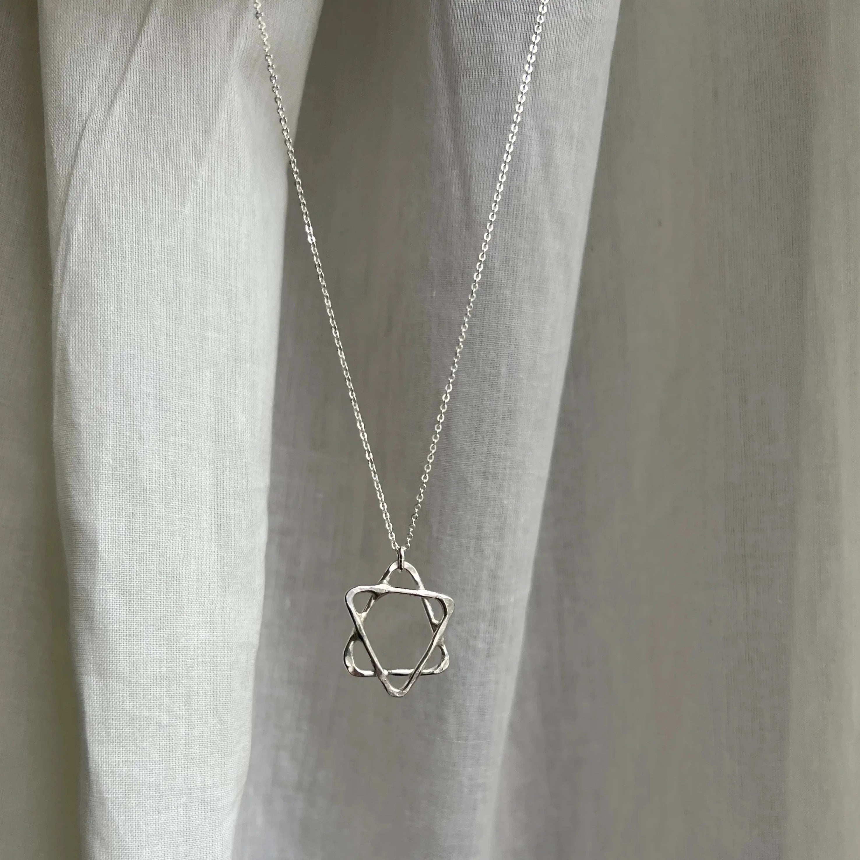 Sterling Silver Handmade Organic Star of David - Small or Large