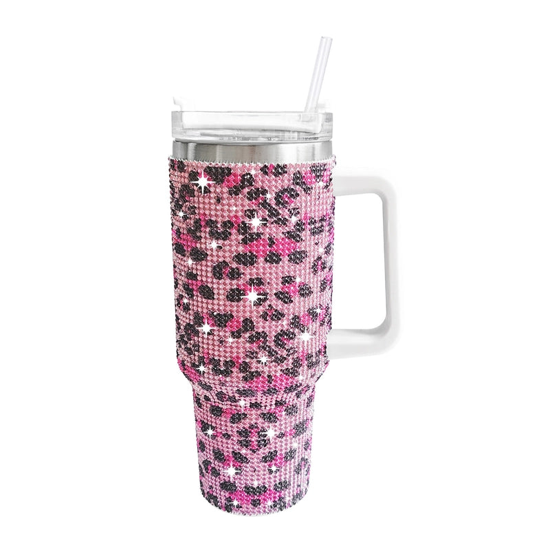 Retro Solid Color Leopard 201 Stainless Steel 304 Stainless Steel Water Bottles 1 Piece