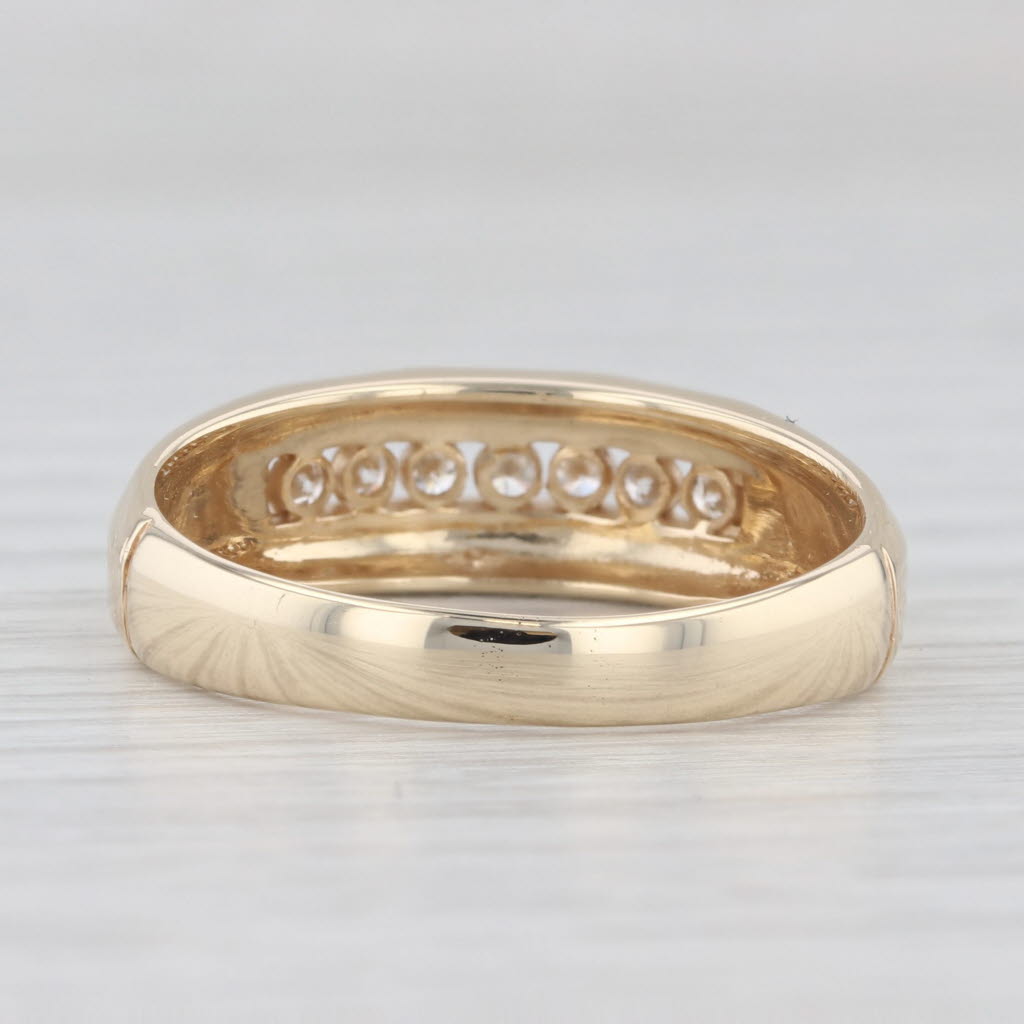 0.24ctw Diamond Wedding Band 14k Yellow Gold Size 9.75 Men's Ring