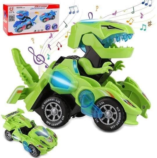 🔥  Special Sale 48% OFF🎁 LED DINOSAUR TRANSFORMATION CAR TOY