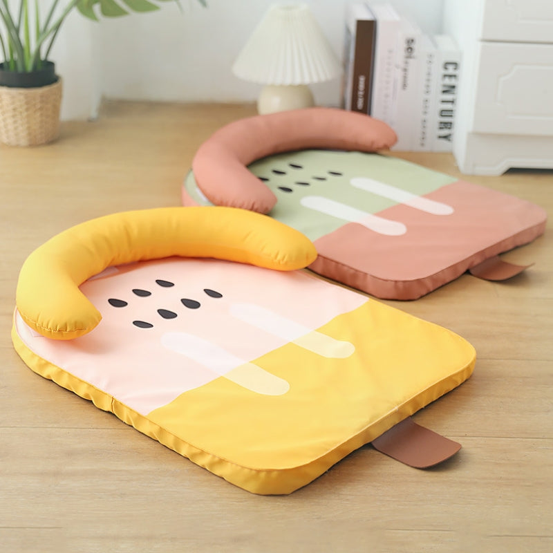 Ice Cream Shape Ice Silk Cooling Pet Mat