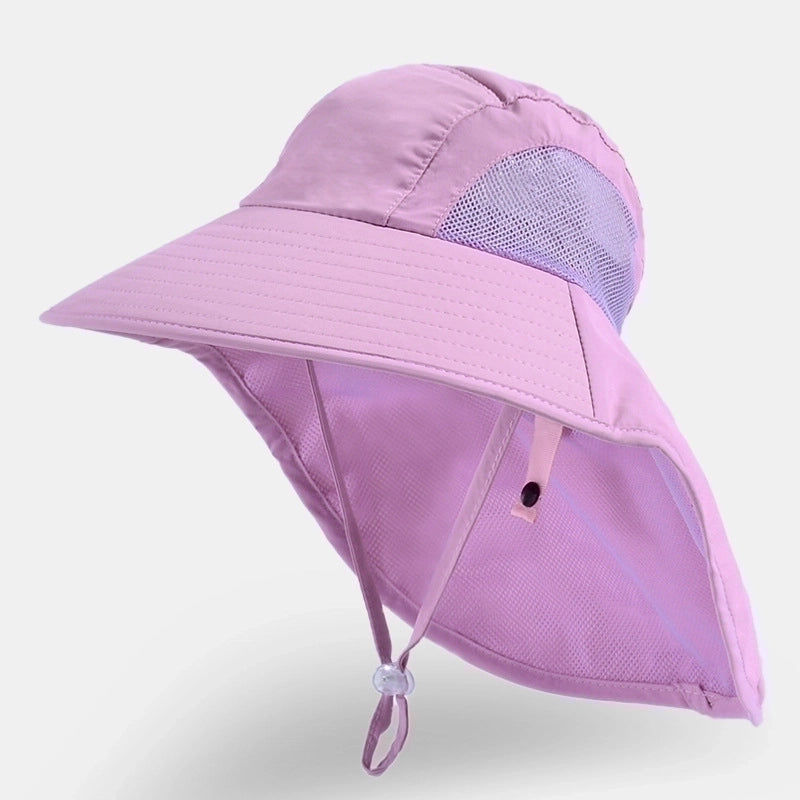 Children Unisex Basic Solid Color Bucket Hat
