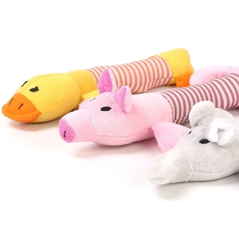 Cartoon Style Plush Animal Pet Toys