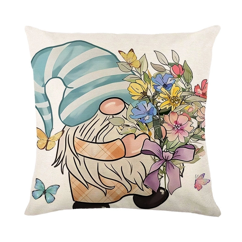 Vacation Minimalist Color Block Linen Pillow Cases