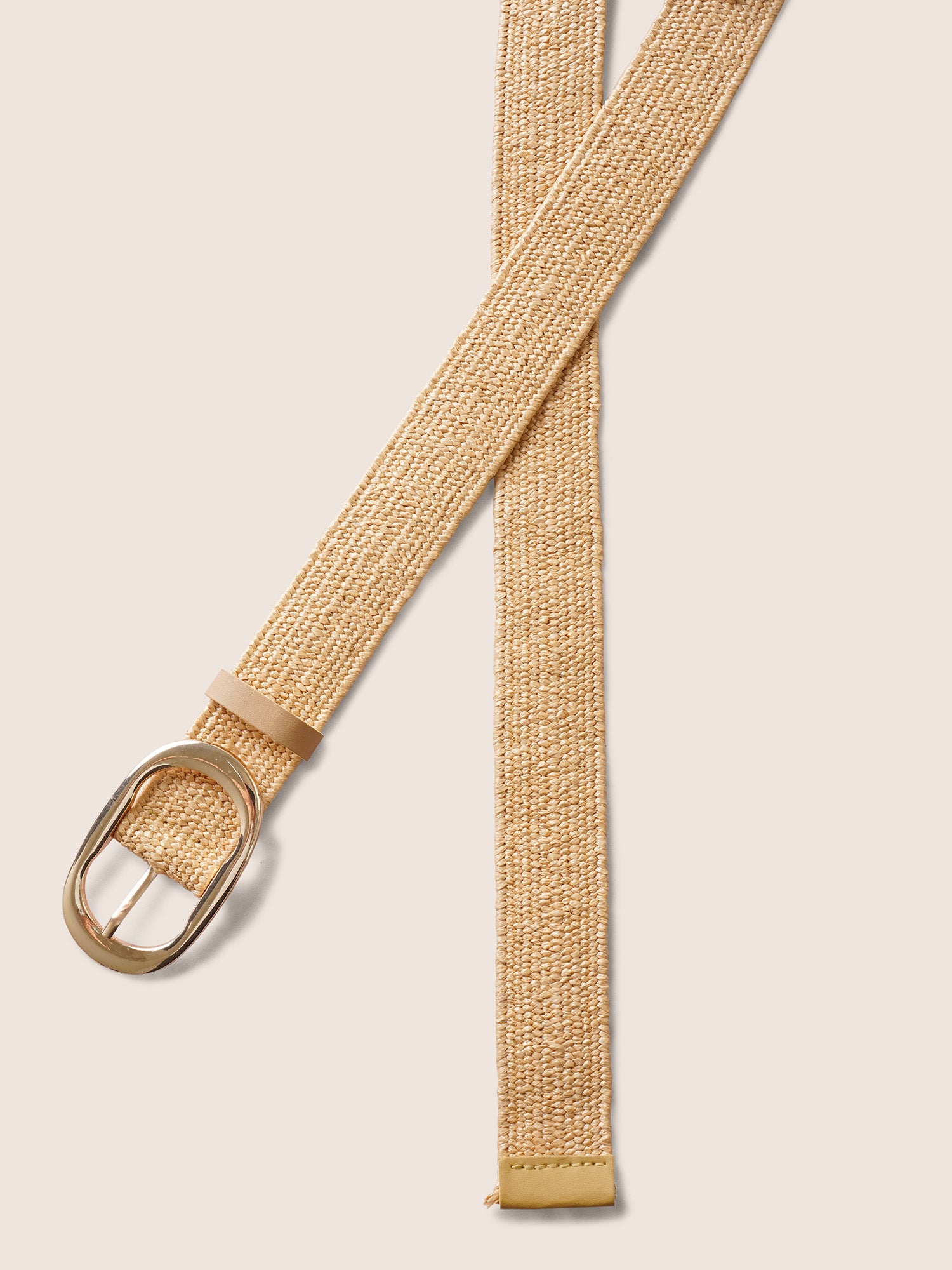 Solid Minimalist Pin Buckle Woven Belt