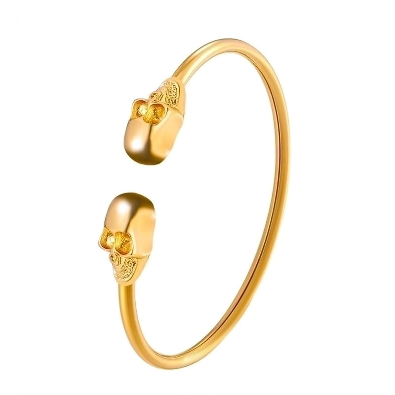 Alloy Gold Plated Silver Plated Hip-Hop Classic Style Streetwear Plating Hollow Out Inlay Animal Artificial Crystal Artificial Pearls Zircon Wristband Bangle