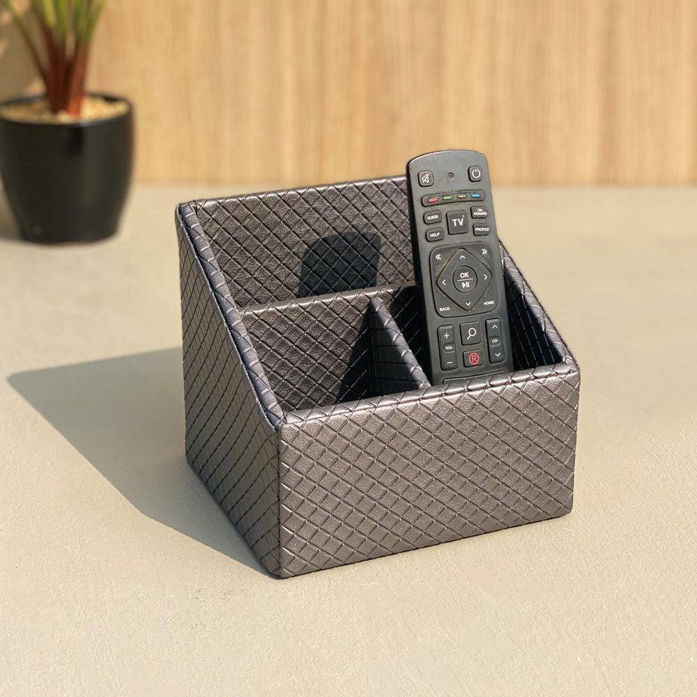 Braided Remote Holder - Ash Grey