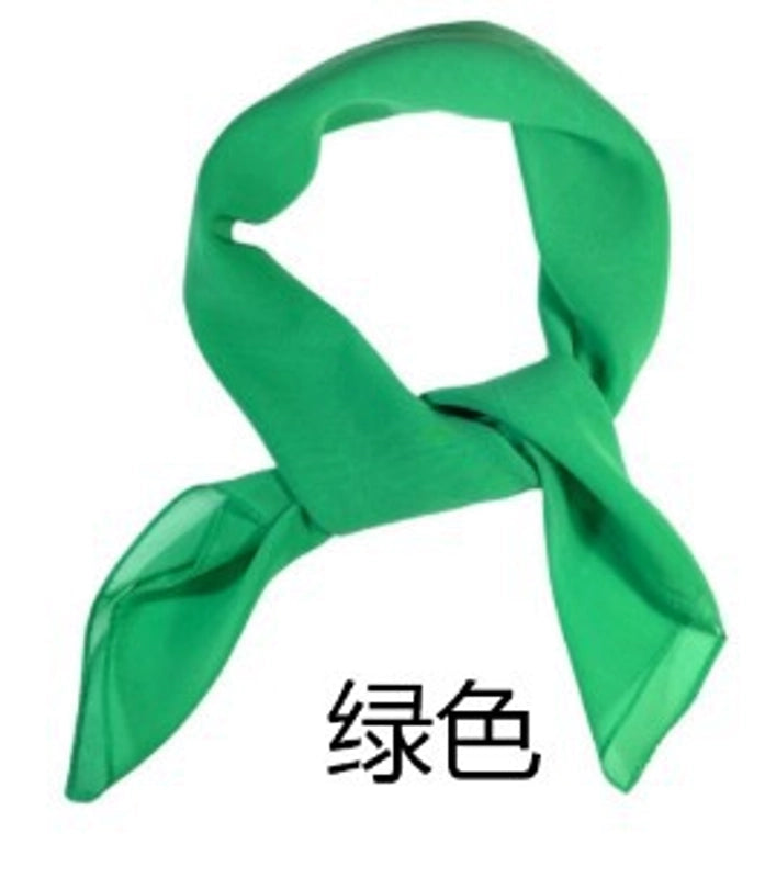 Women's Minimalist Classic Style Solid Color Chiffon Silk Scarf