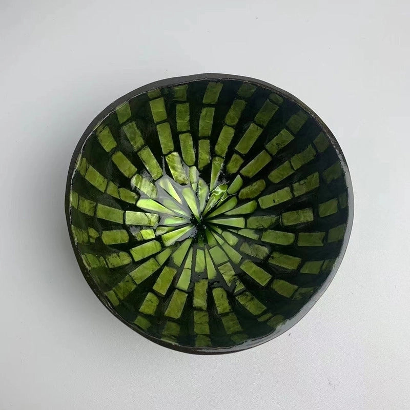 Pastoral Solid Color Coconut Shell Charcoal Shell Tableware 1 Piece