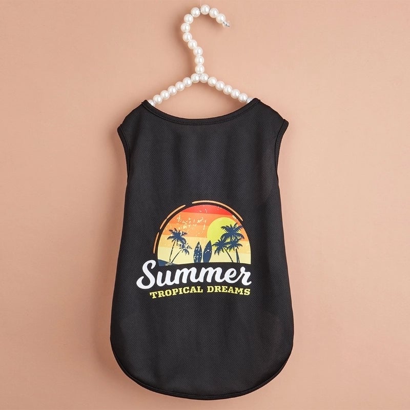 Dog Clothes Summer Pet Clothing Pet Vest Teddy Bulldog Clothes Cat Casual Clothes