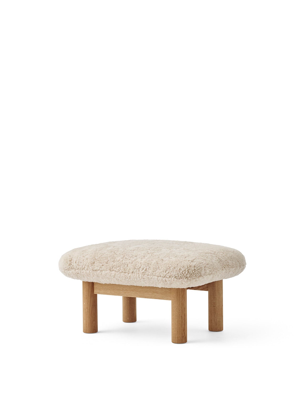 Brasilia Ottoman. Sheepskin